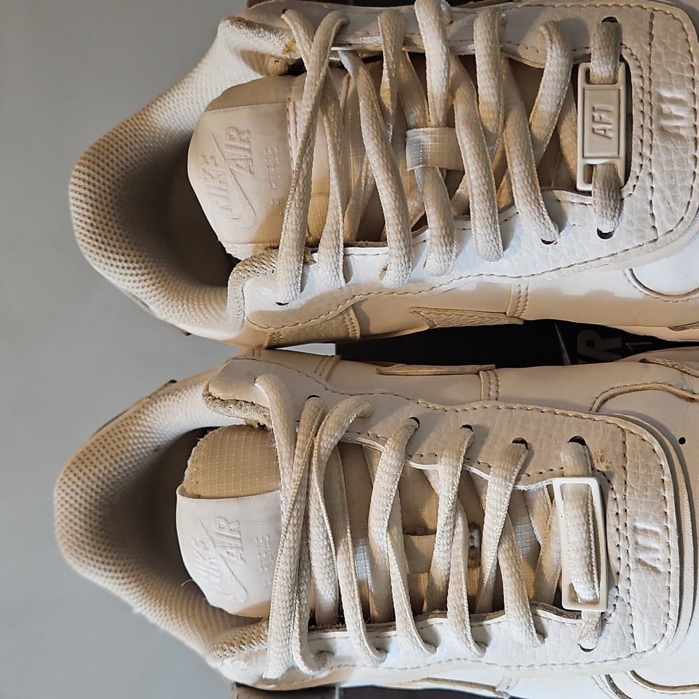 Nike White AF1 Shadow Sneakers - Picture 3 of 6